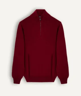 Zip-up Sweater in Cashmere